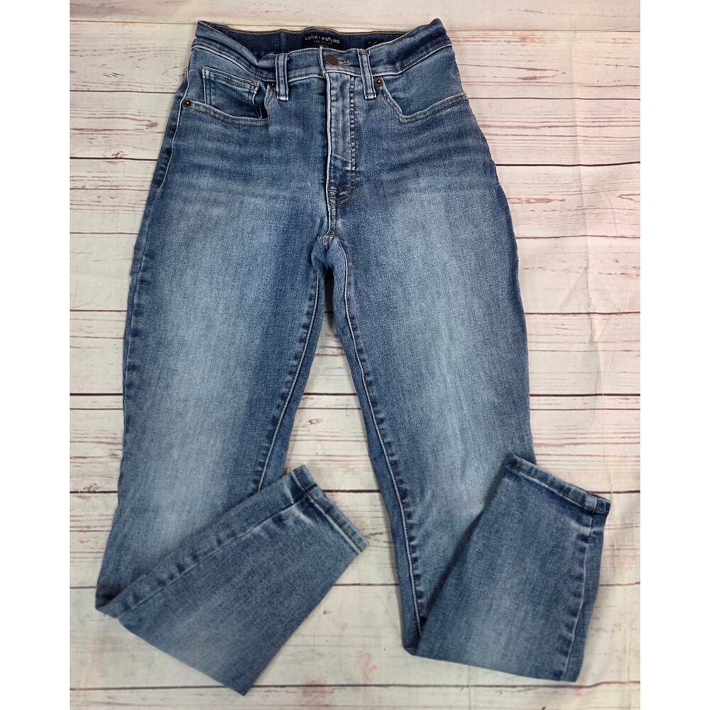 Lucky Brand High Rise Skinny Ankle Jeans Womens 6/28 Blue